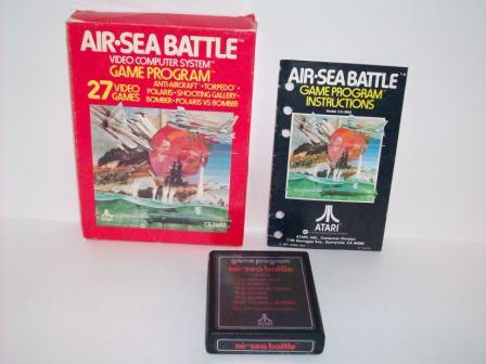 Air-Sea Battle (Atari text label) (CIB) - Atari 2600 Game